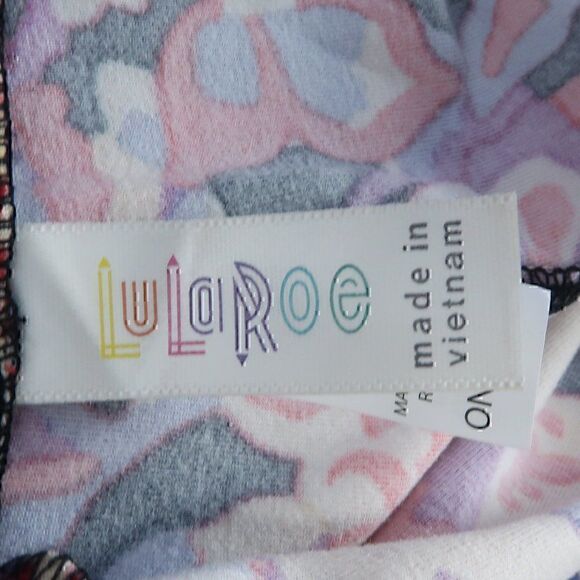 LULAROE MULTI COLOR FLORAL LEGGINGS ONE SIZE - Picture 2 of 6